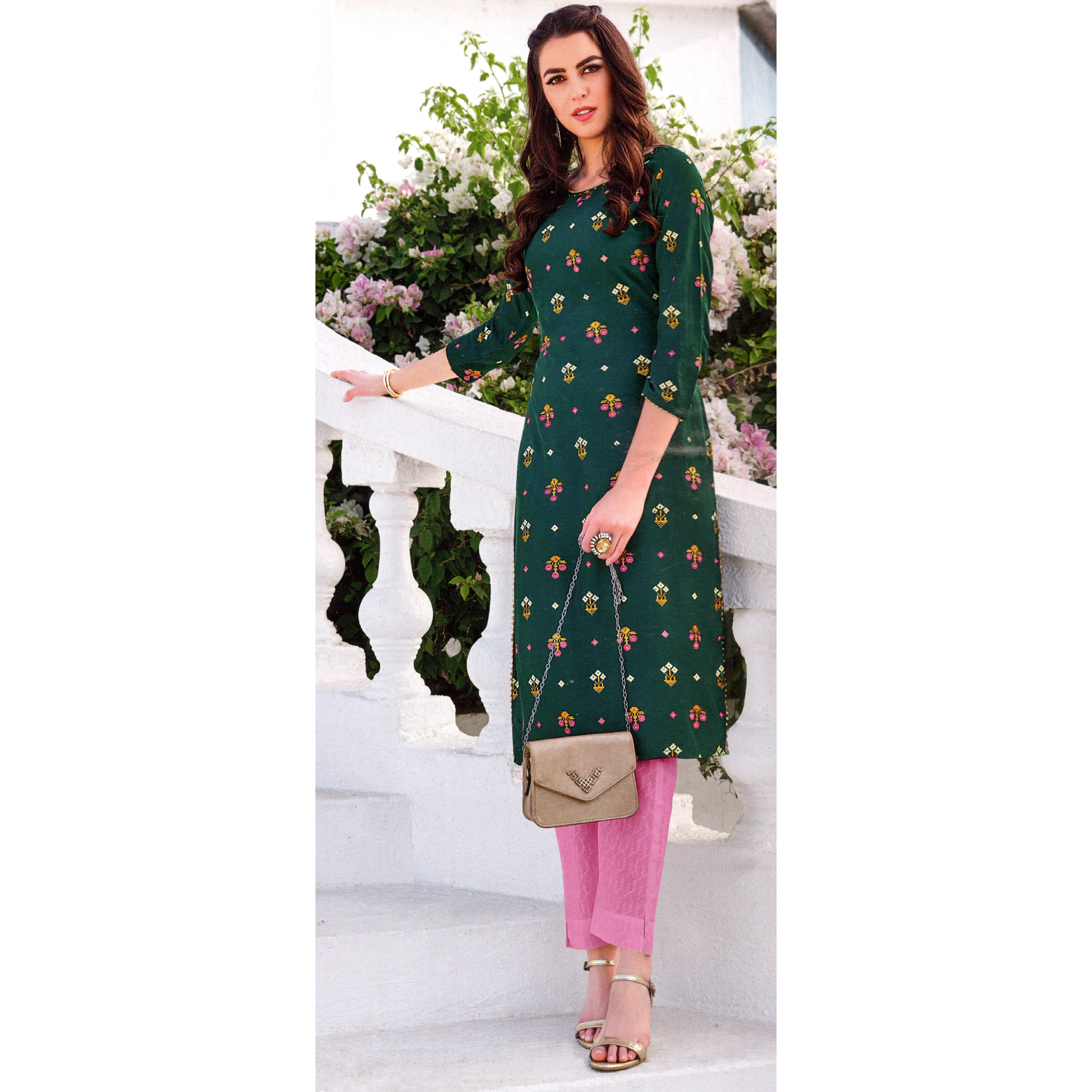 MAHATI Rayon Kurti (Size L)
