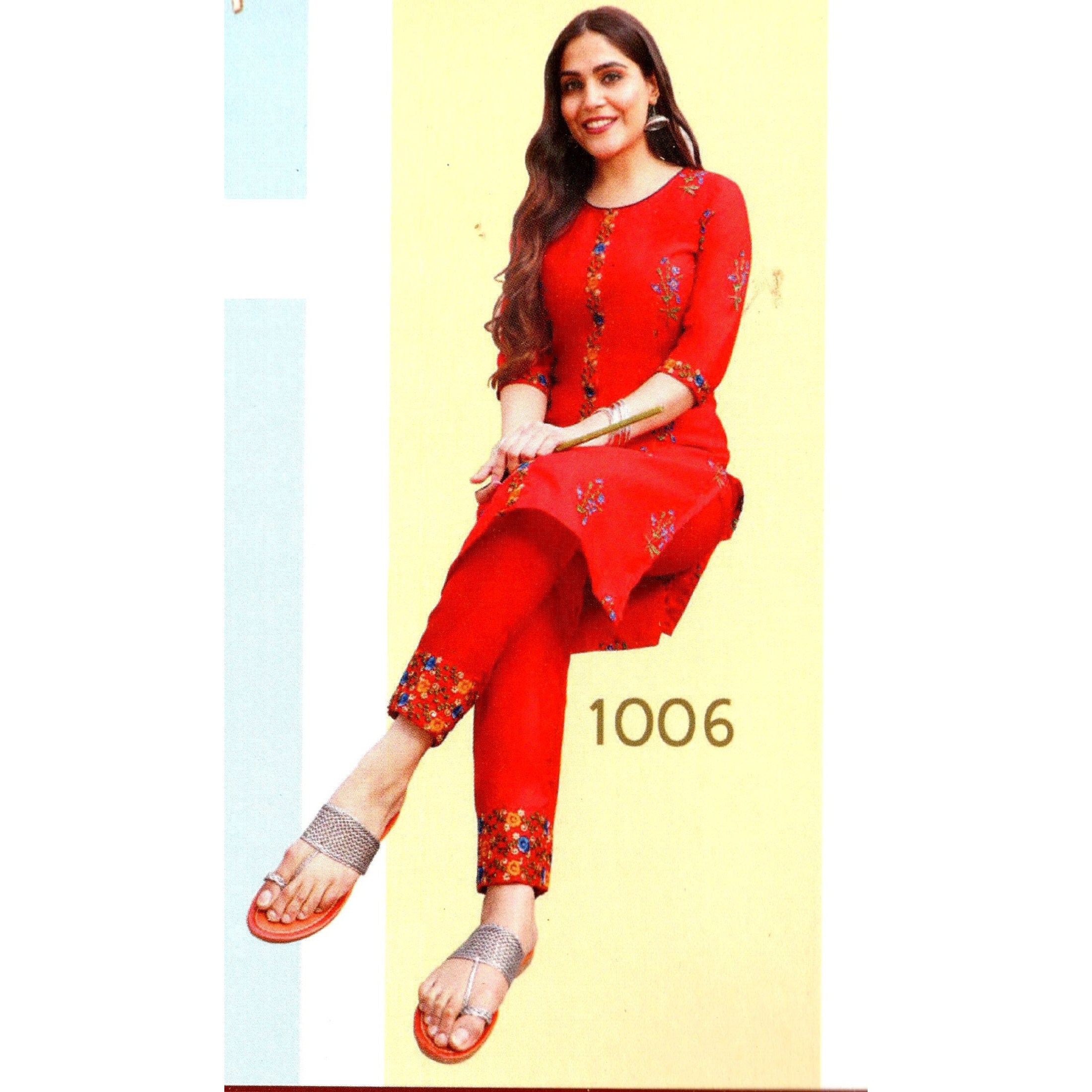 MAHATI Pure Cotton Kurta Sets (Size: L)