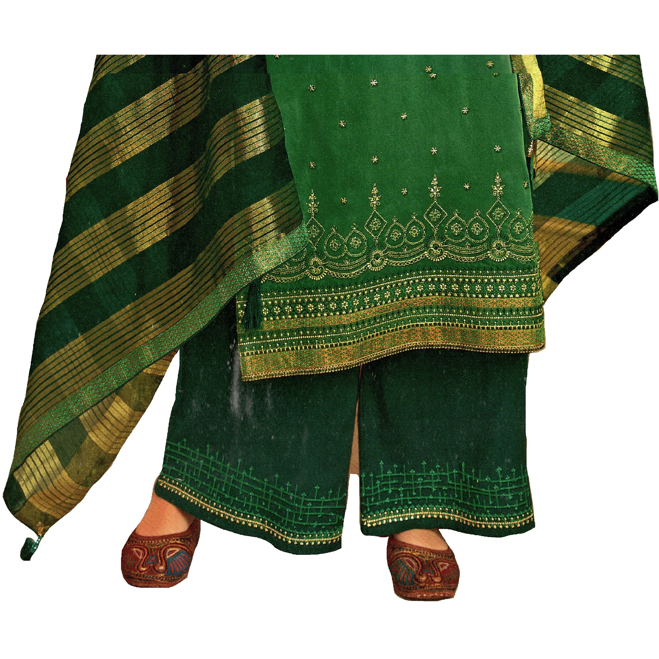 MAHATI Silk Kurti Palazzo Suits (Size M)
