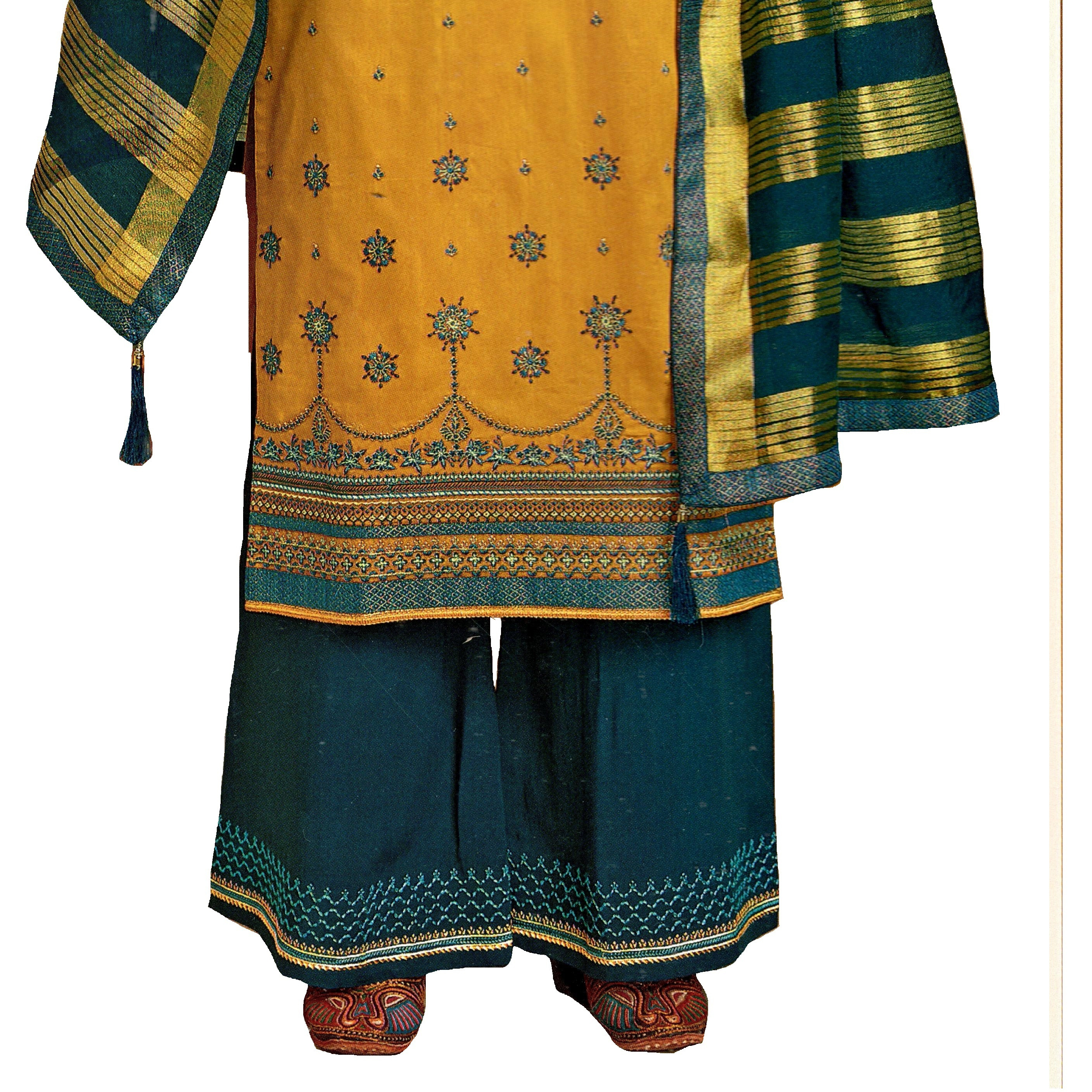 MAHATI Silk Kurti Palazzo Suits (Size: M)