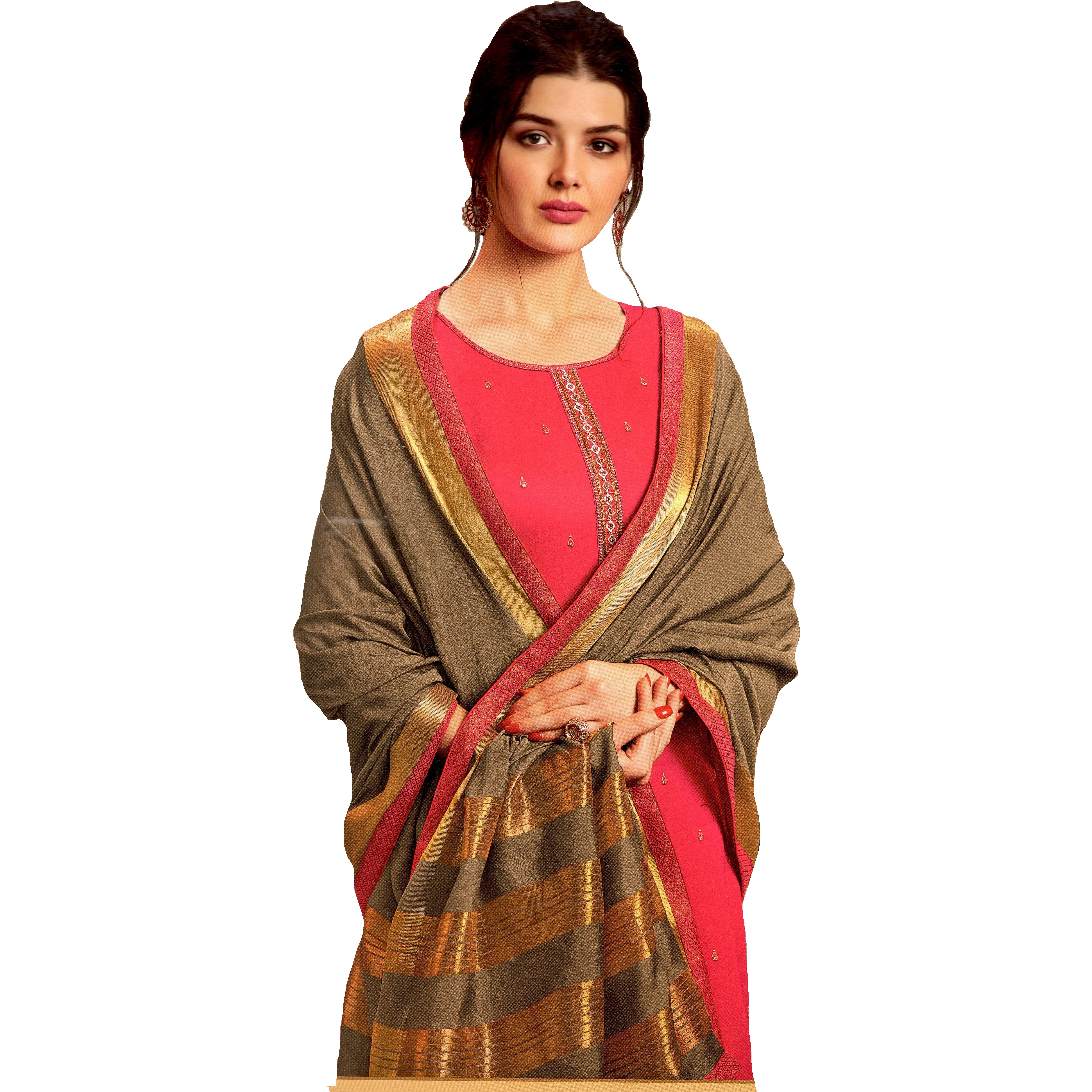 MAHATI Silk Kurti Palazzo Suits (Size: M)