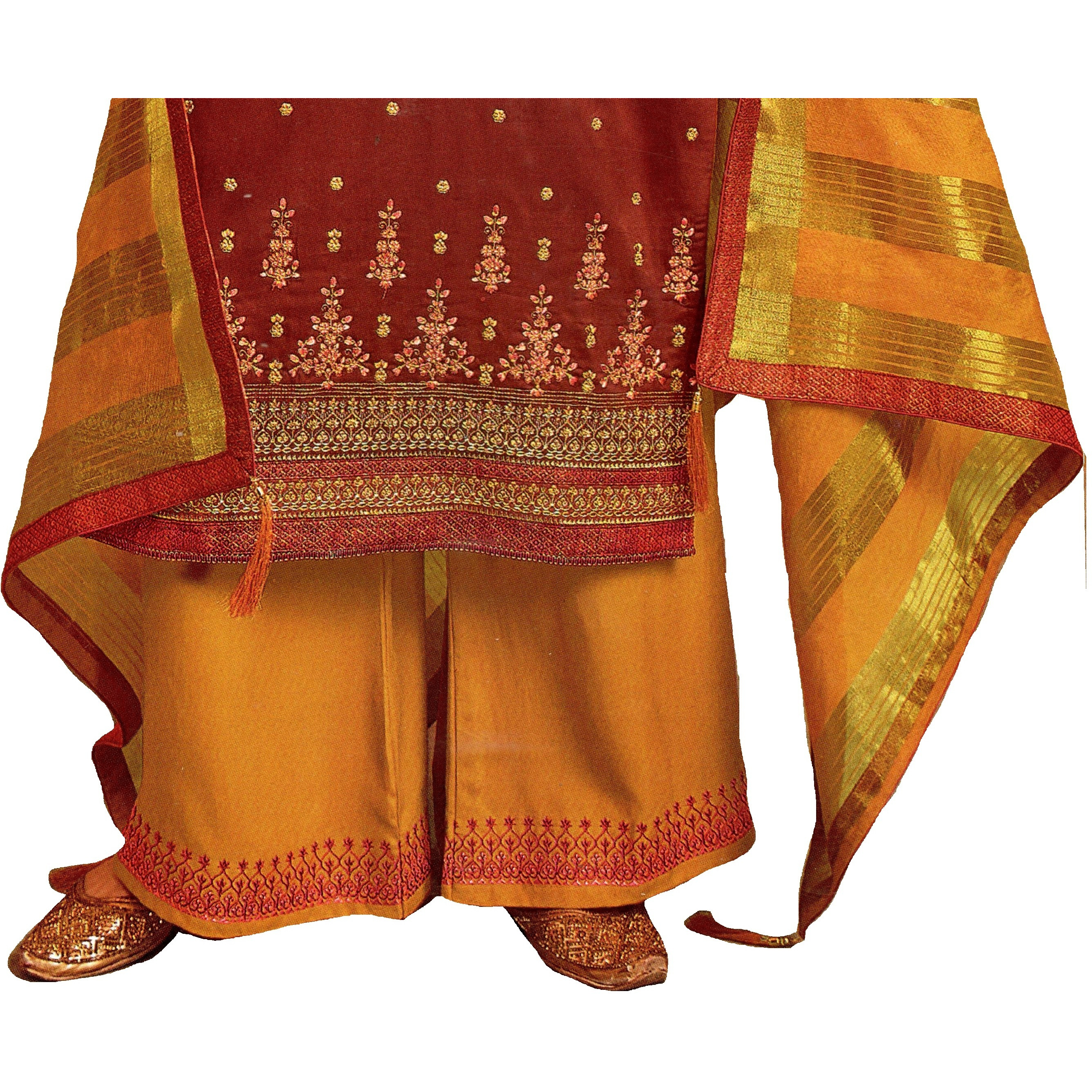 MAHATI Silk Kurti Palazzo Suits (Size M)