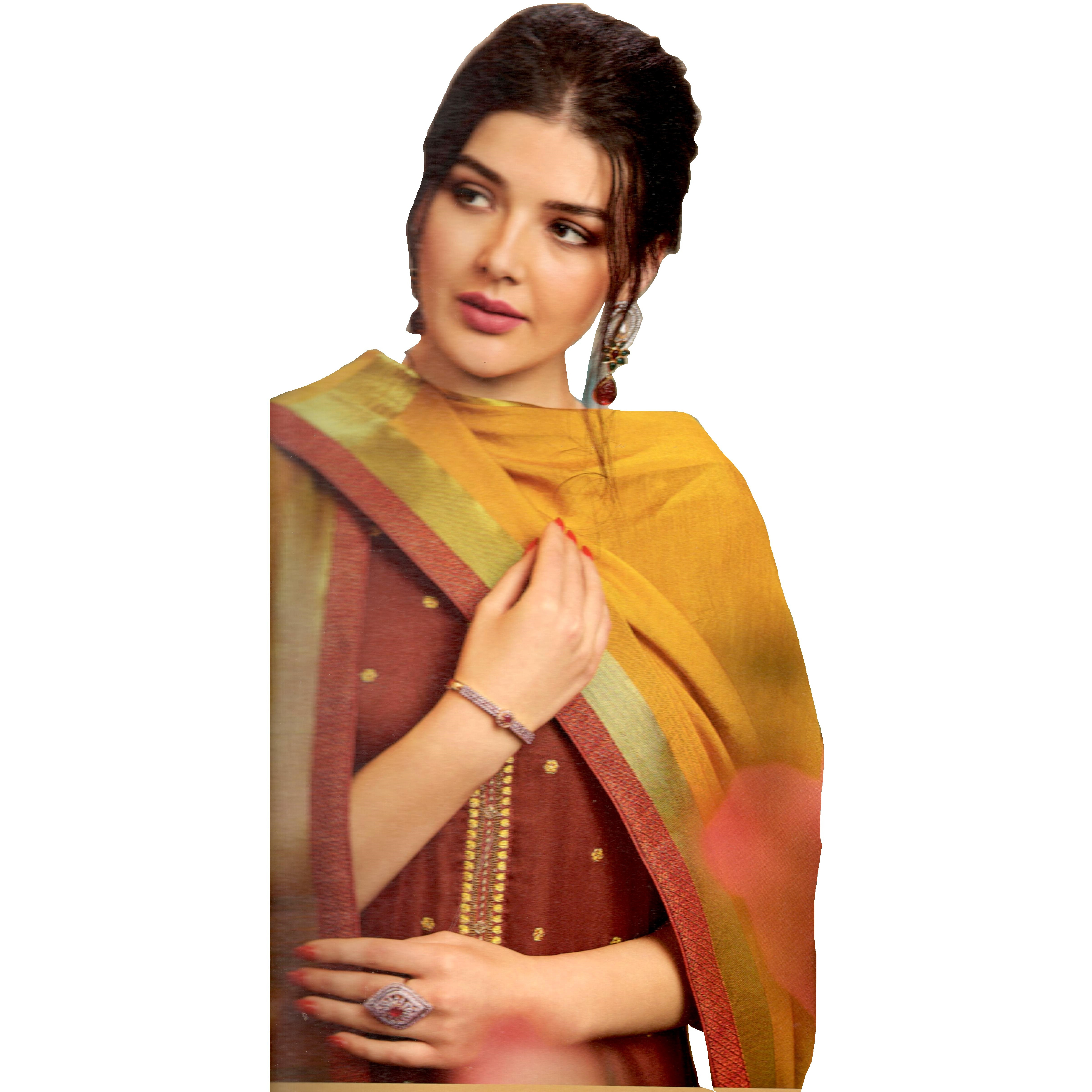 MAHATI Silk Kurti Palazzo Suits (Size XL)
