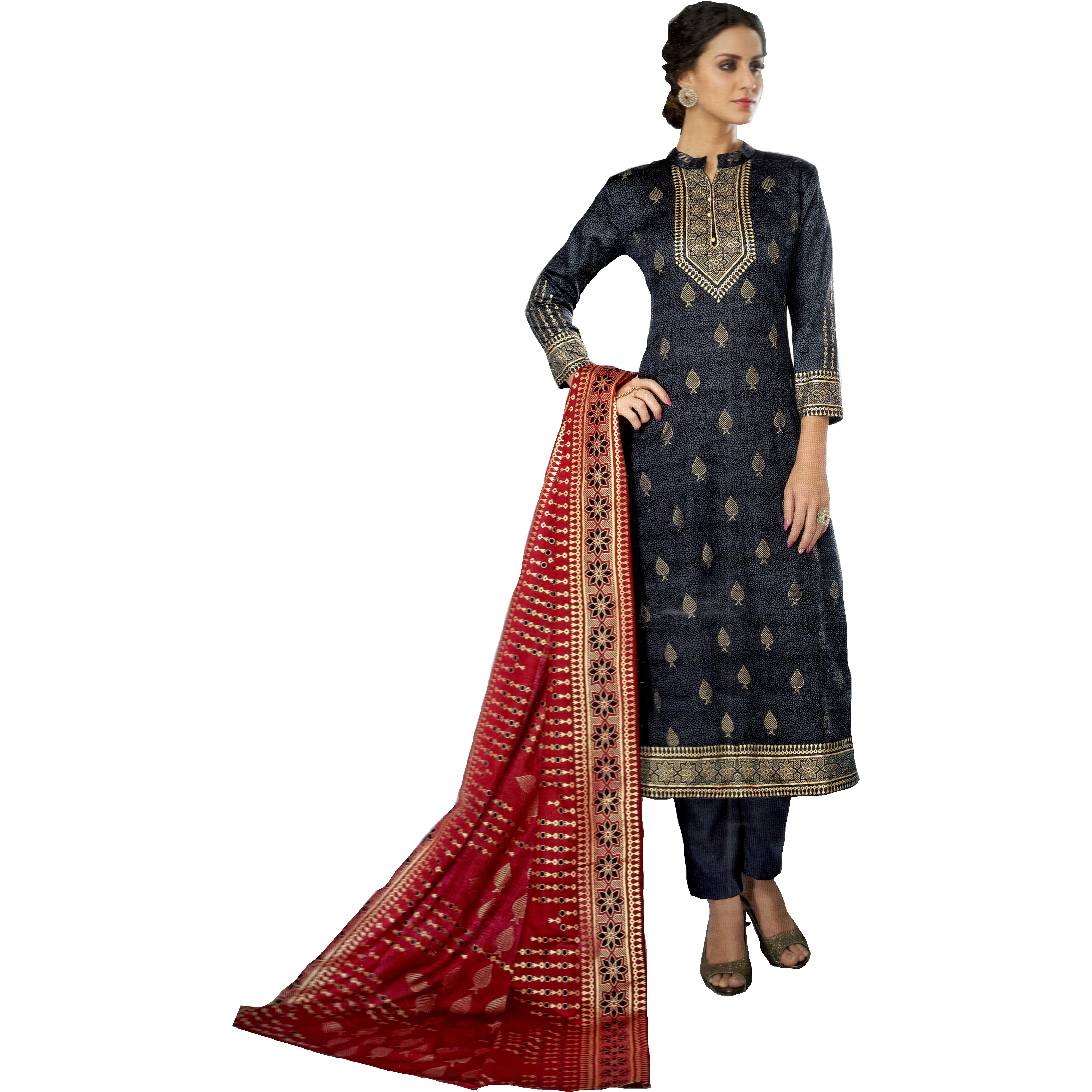MAHATI Silk Kurti Palazzo Suits (Size XXL)