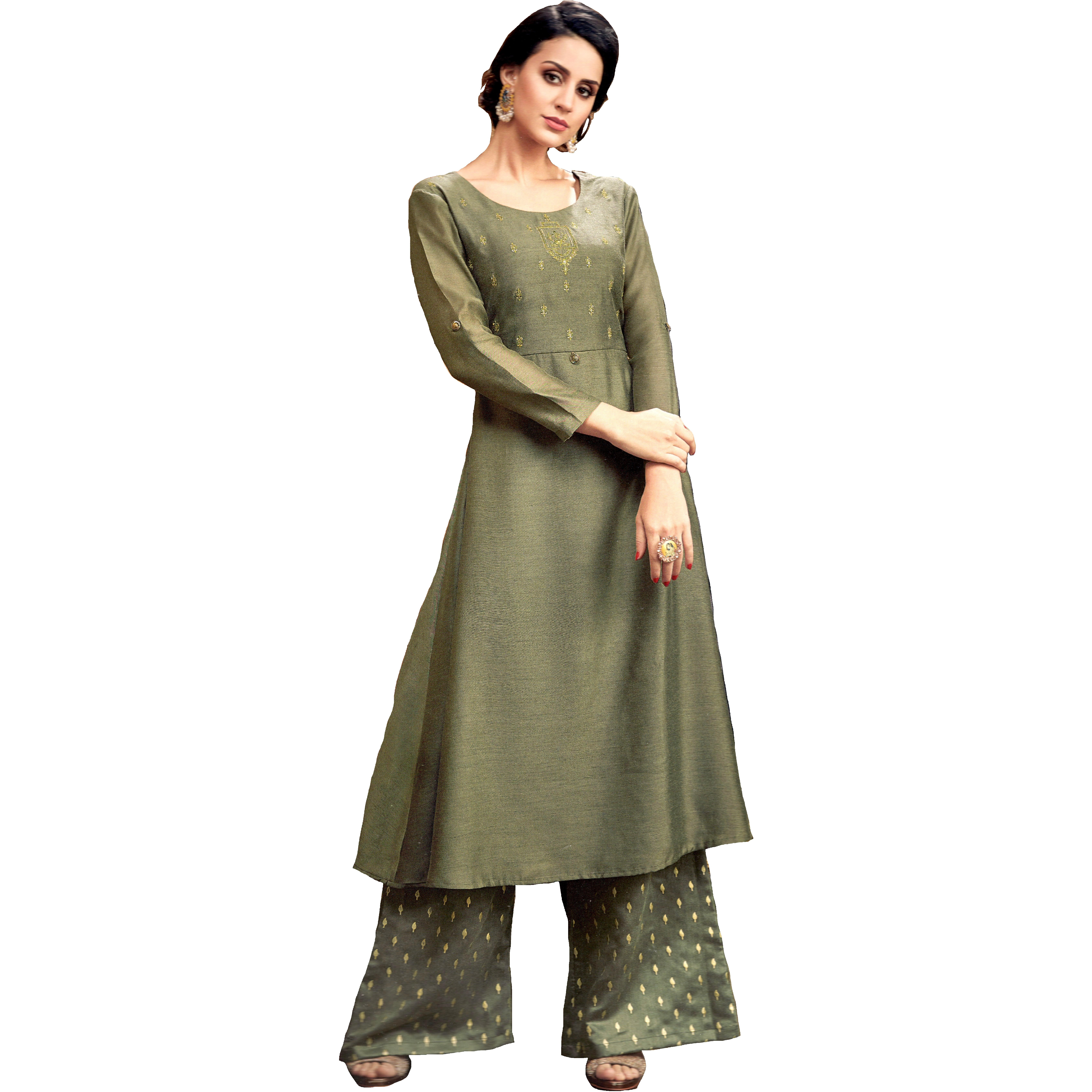 MAHATI Silk Kurti Palazzo Suits