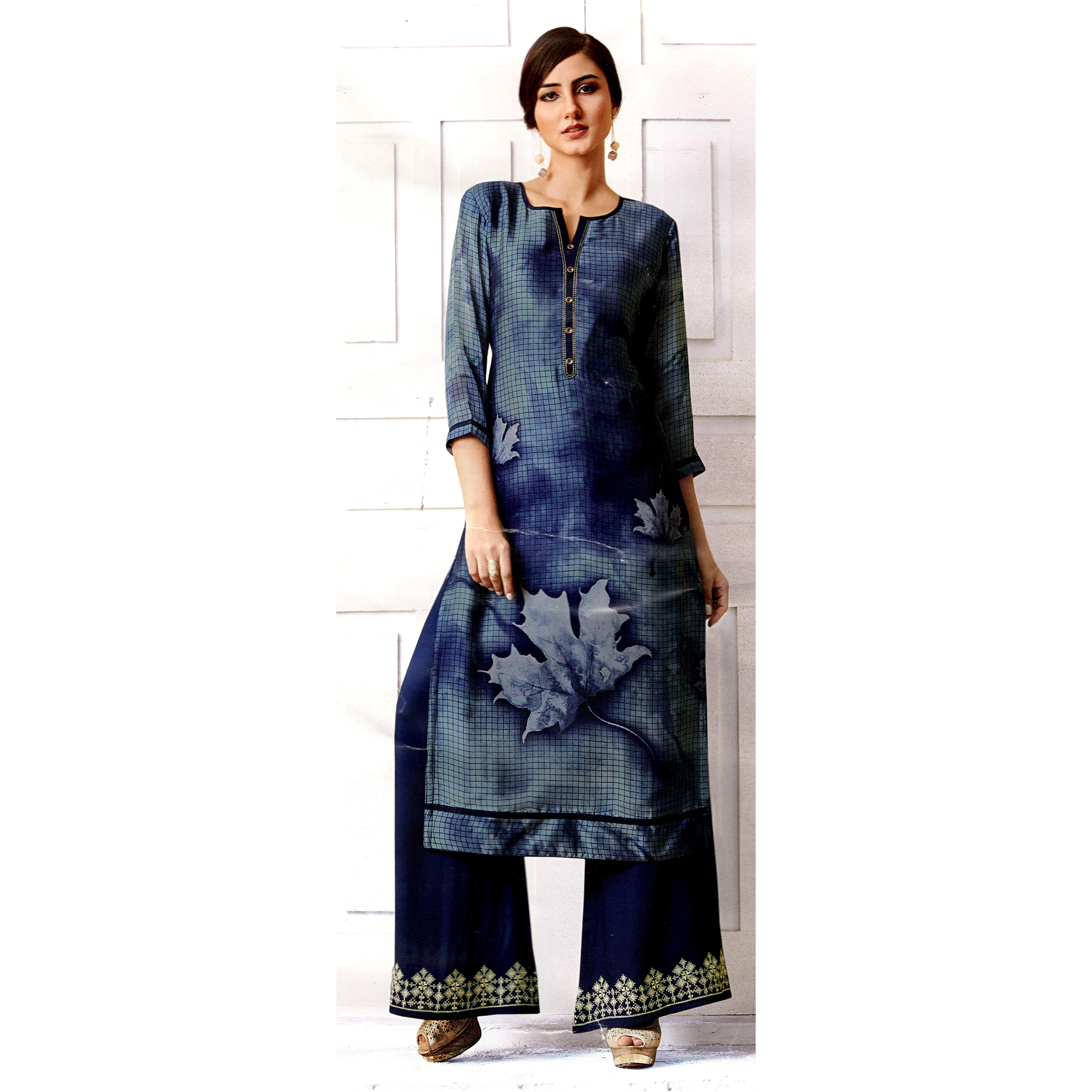 MAHATI Silk Kurti Palazzo Suits
