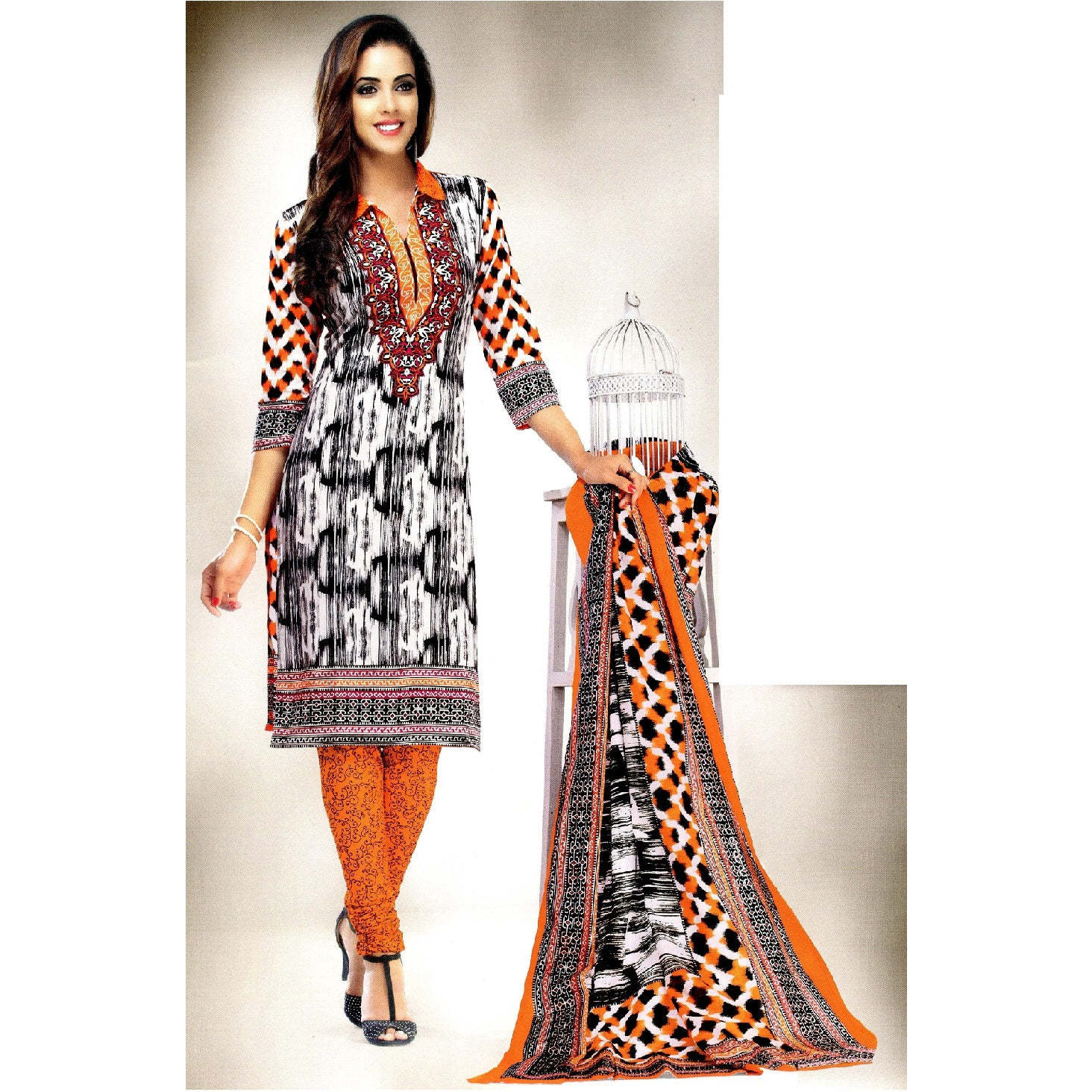 MAHATI Black   cotton  Salwar suits (Size S)