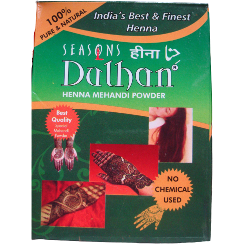 2 Pack Seasons Dulhan Hair/Hands Henna Mehandi Powder - 100 Gm