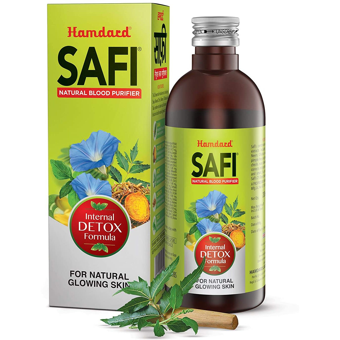 Hamdard Safi Syrup Fda Approved Herbal For Blood Purifier & Acne - 500 ml