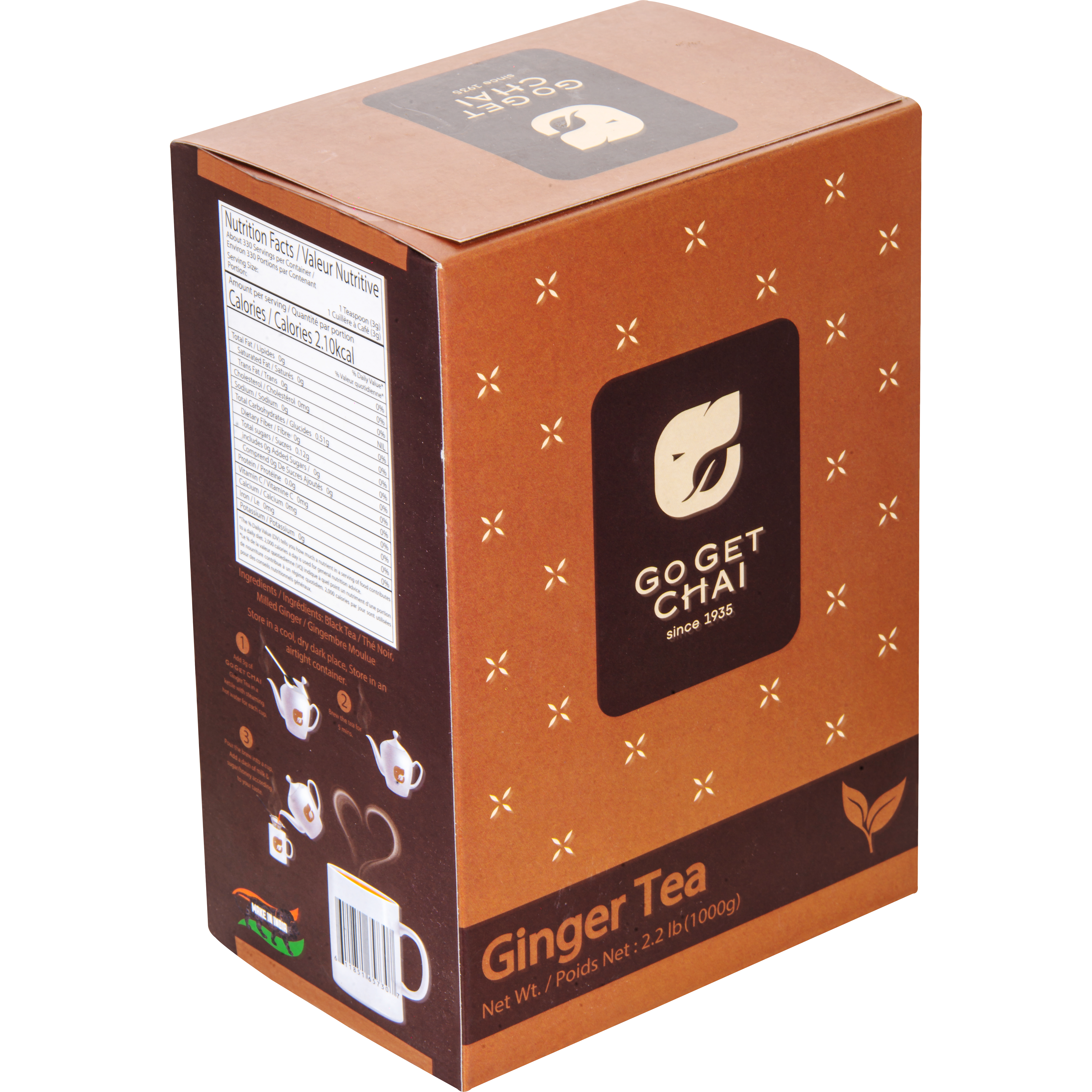 Black tea naturally flavored with Ginger