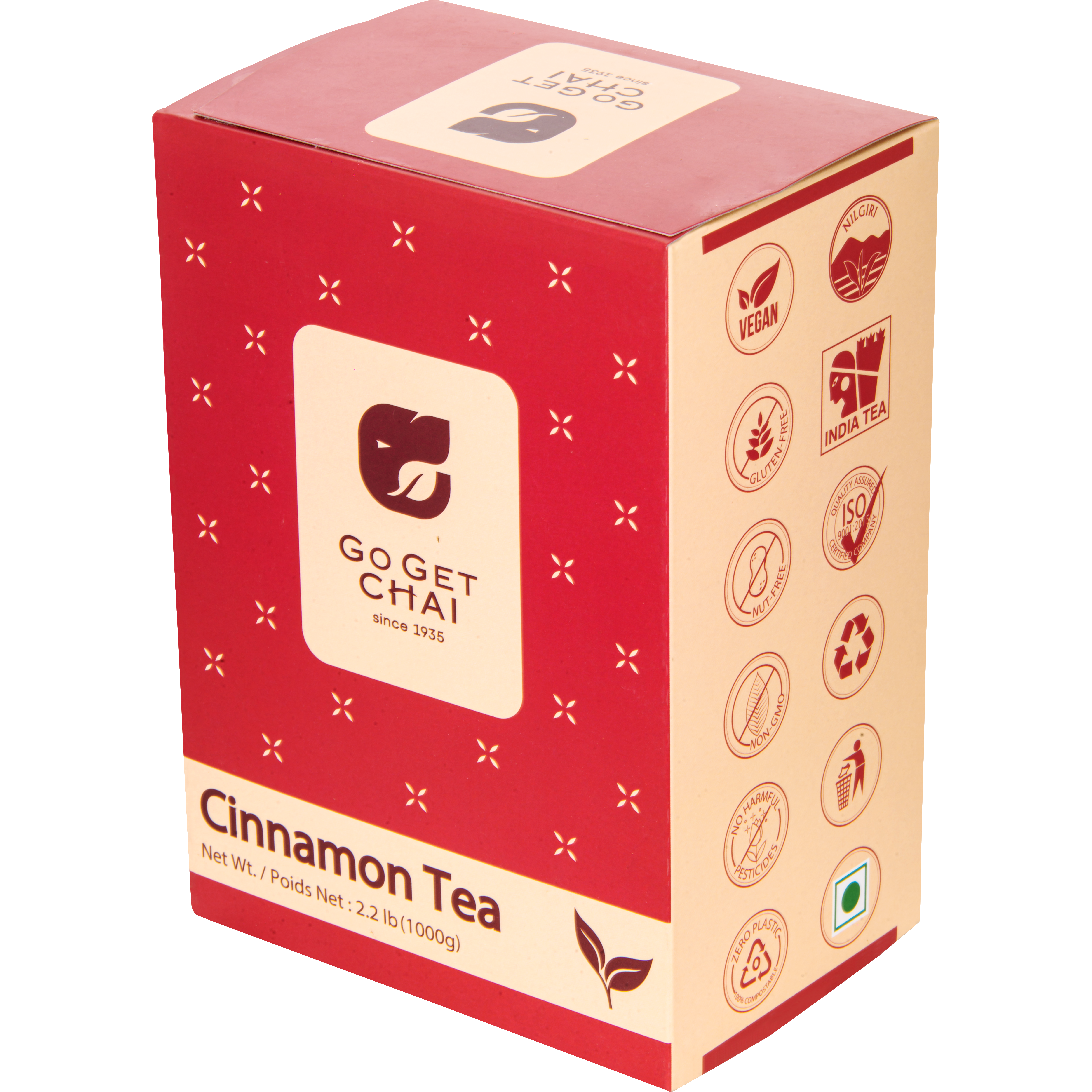 Black tea naturally flavored with Cinnamon
