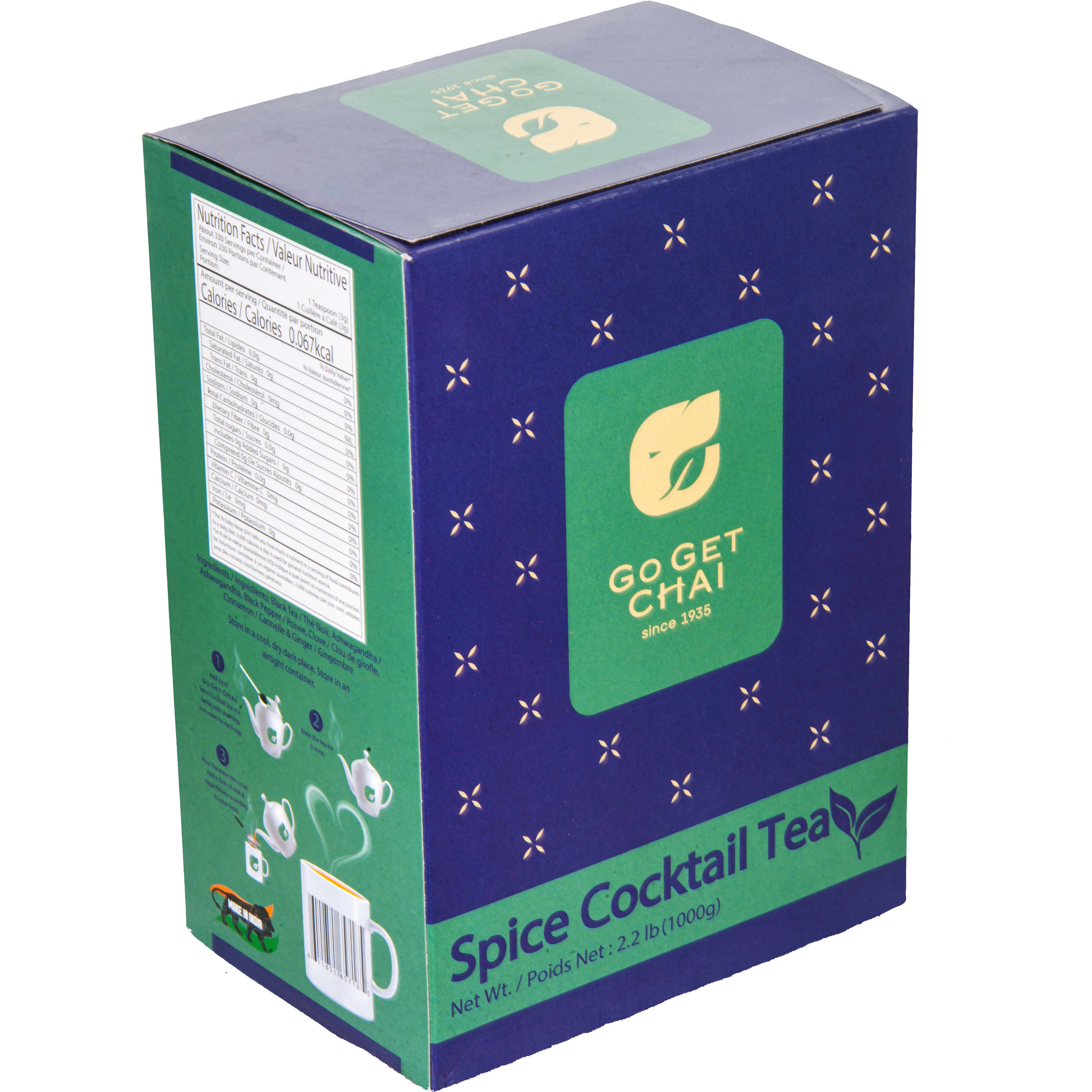 Black tea naturally flavored with Spices