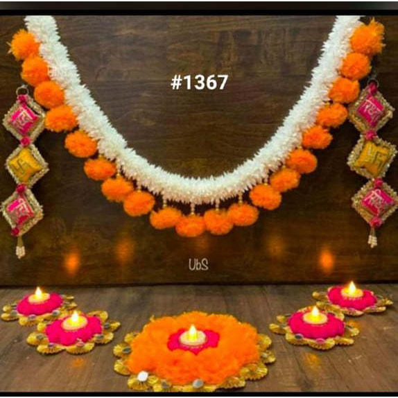 Diwali Decor,Shubh Laabh,Flower Hanging