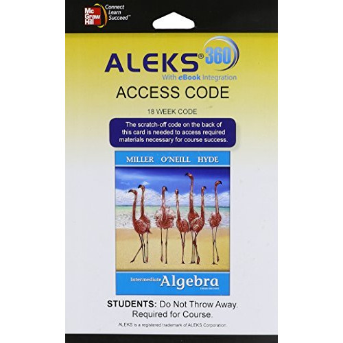 ALEKS 360 Access Card (18 weeks) for Intermediate Algebra (softcover) [Online resource]