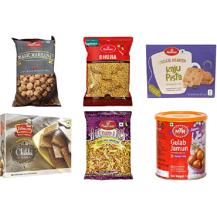 Sweet and Namkeen Variety Pack - 7 Items