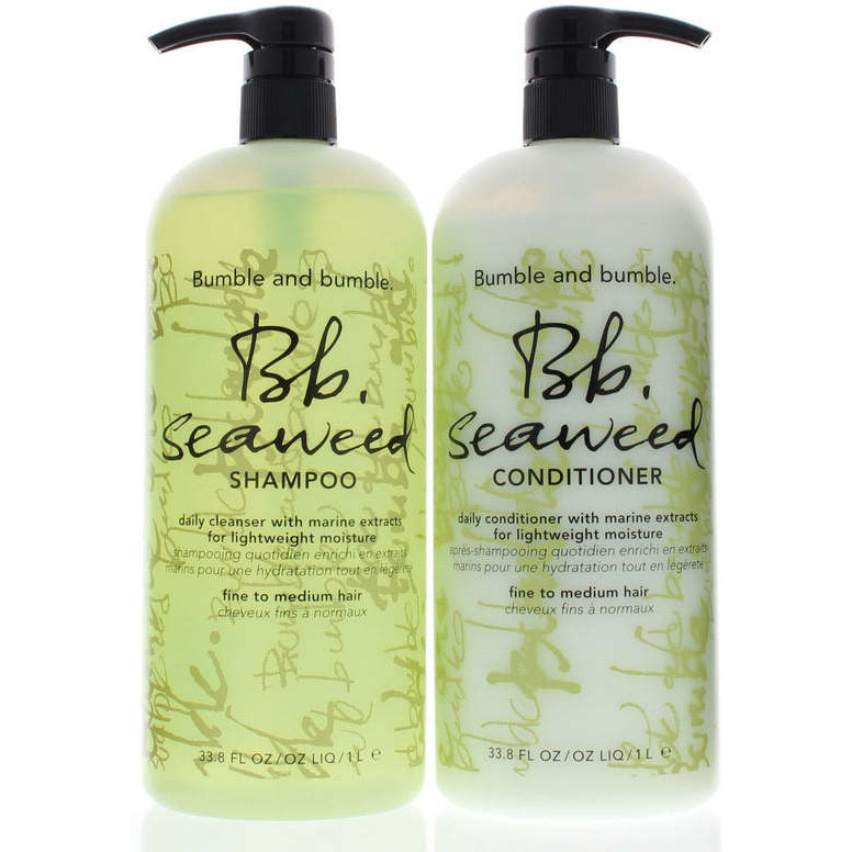 Bumble and Bumble Seaweed  Shampoo and Conditioner Duo With Pump 33.8oz