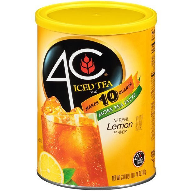 4C Drink Mix, Lemon Iced Tea, 23.6oz