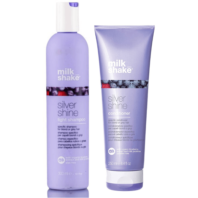 Milk Shake Silver Shine Light Shampoo (10.1oz) and Conditioner (8.4oz) Duo