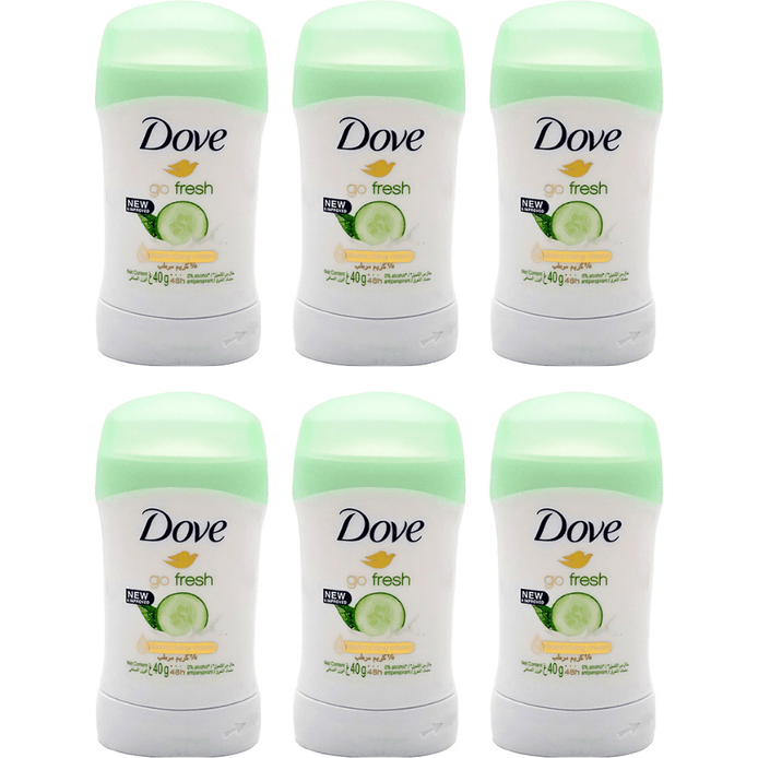 Dove Go Fresh Cucumber  Green Tea Deodorant 1.4oz - Pack of 6