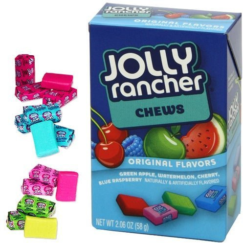 Jolly Rancher, Fruit Chews Assortment Candy Box, 2.06oz  (12 Ct.)