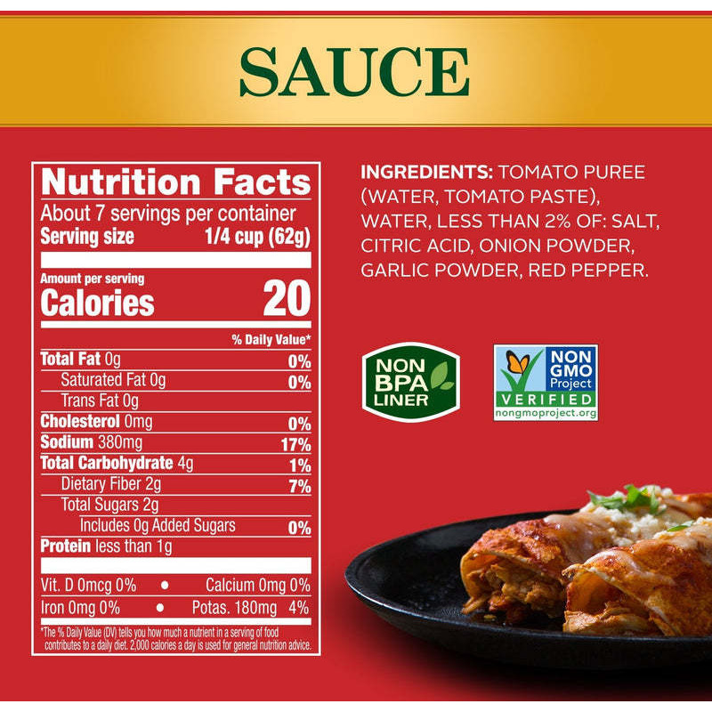 Hunt's Tomato Sauce, 100% Natural 15oz (Pack of 6)
