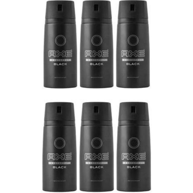 AXE Deodorant Body Spray Black 150 ML - Pack of 6