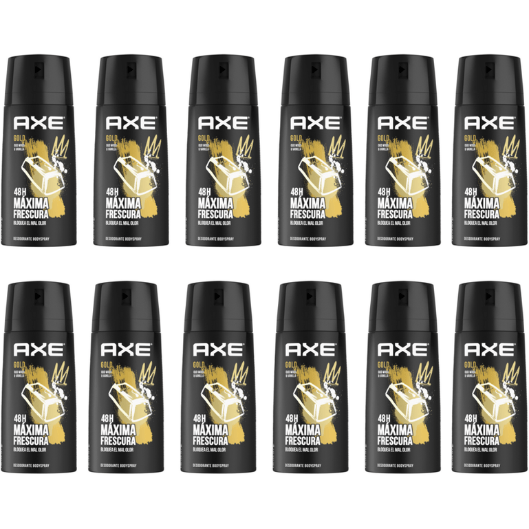 Axe Deodorant Body Spray Gold Vanilla 150ml - Pack of 12