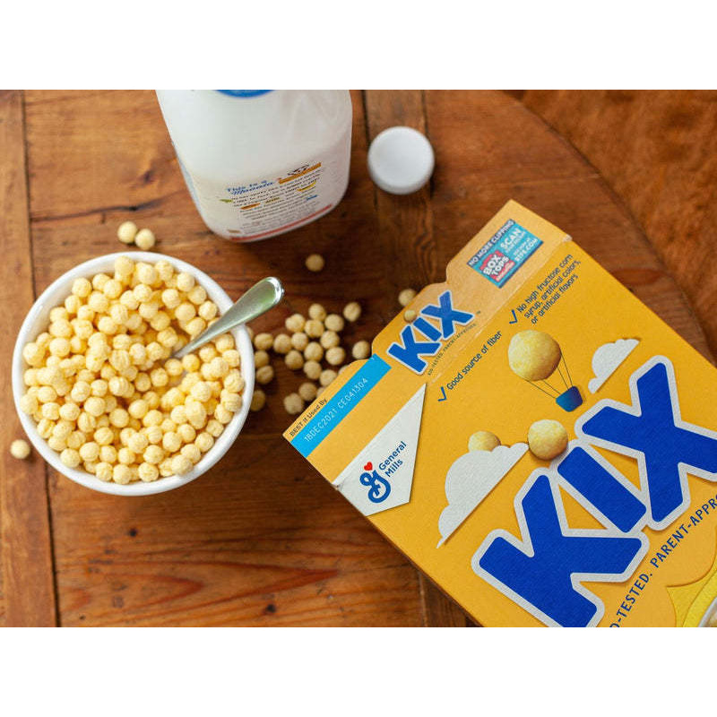 Kix Breakfast Cereal Crispy Corn Puffs, Family Size 18oz