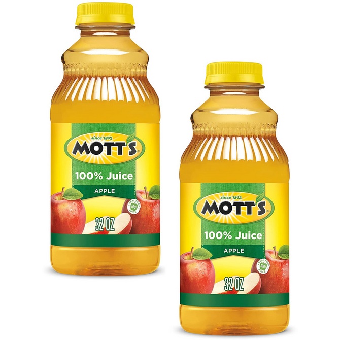 Mott's 100% Original Apple Juice 32oz - Pack of 2
