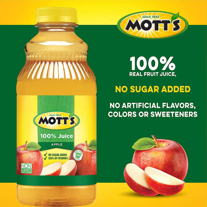 Mott's 100% Original Apple Juice 32oz - Pack of 2
