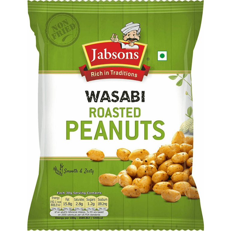 Jabsons Wasabi Roasted Peanuts 140g