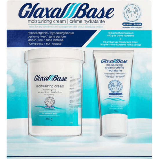Glaxal Base Moisturizing Cream Value Pack 450g+50g travel size
