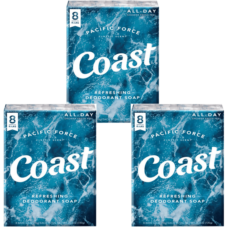 Coast Bar Soap Pacific Force Refreshing Classic Scent  24 Bars