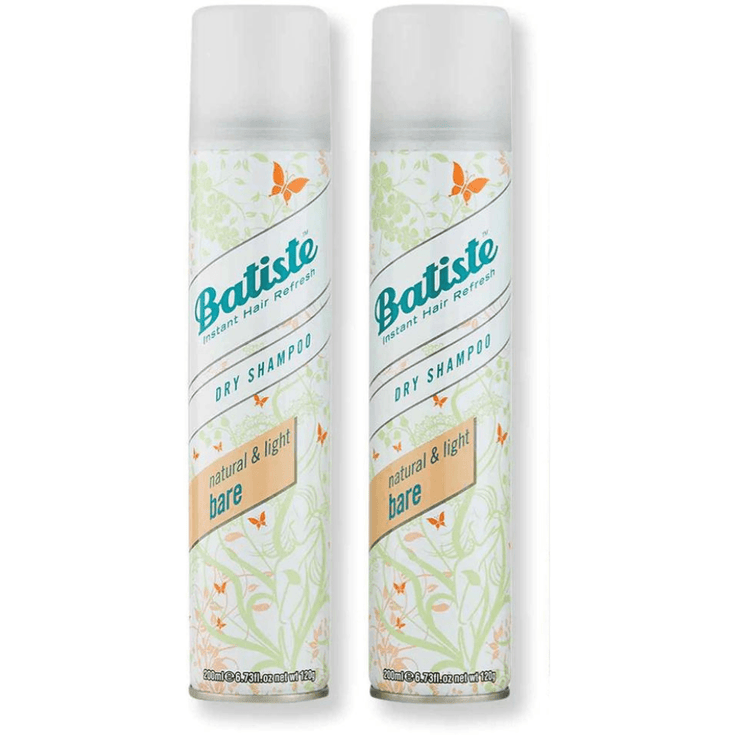 Batiste Dry Shampoo Natural  Light Bare 6.73 fl oz -Pack of 2