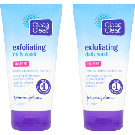 Clean and Clear Exfoliating Daily Wash 2 Pack