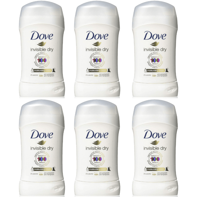 Dove Invisible Dry Stick Anti-Perspirant Deodorant 1.8oz\/50g - Pack of 6