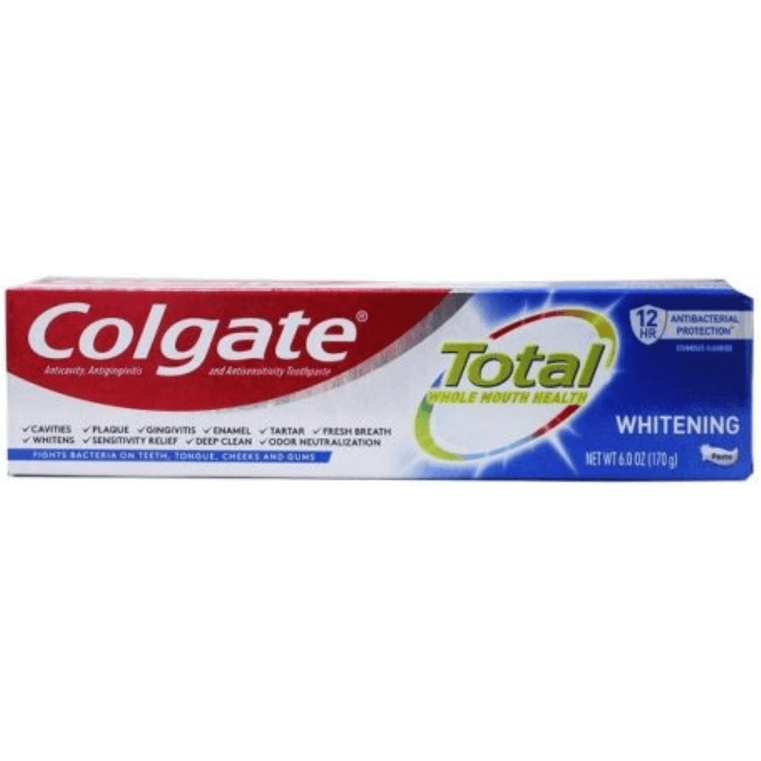 Colgate Anticavity Total Whitening Toothpaste Gel 6oz