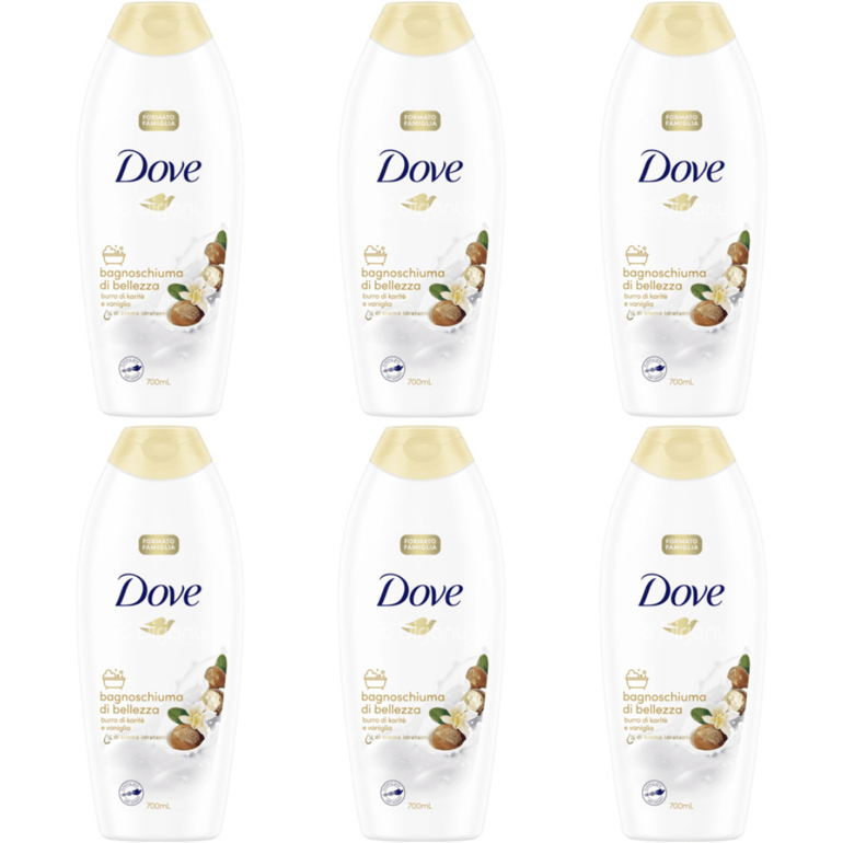 Dove Purely Pampering Shea Butter And Vanilla Body Wash 700ml- Pack of 6