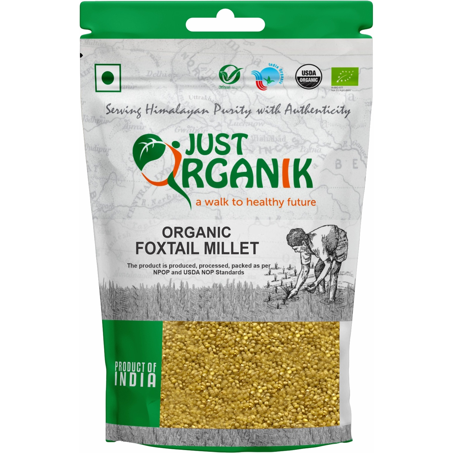 Just Organik Organic Foxtail Millets 2 lbs