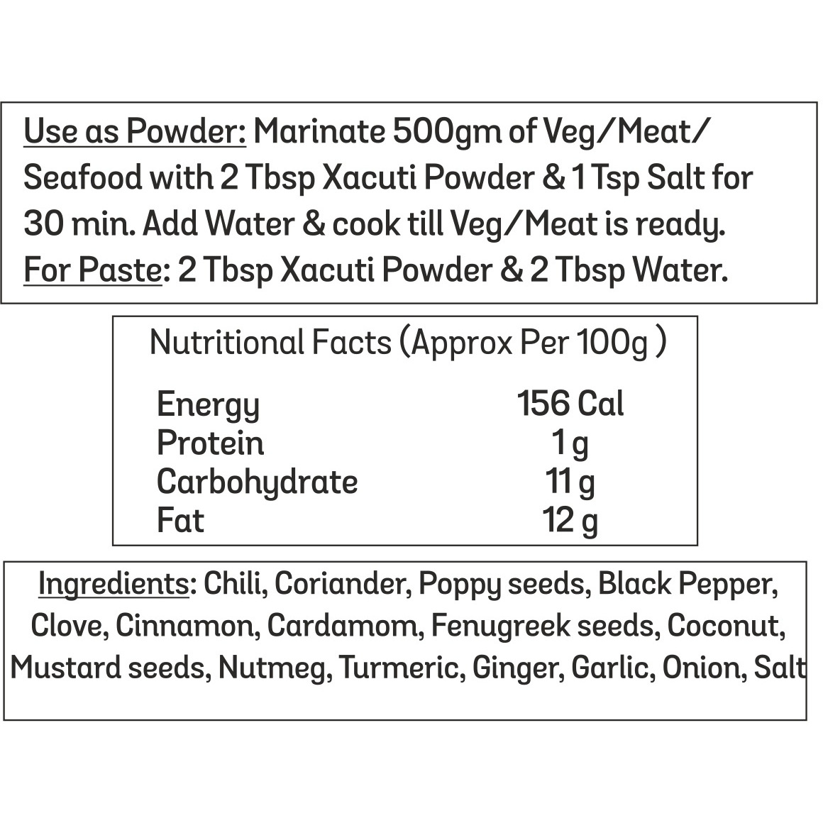 El The Cook Goa Xacuti Masala CONCENTRATE, Premium Goa Spice Blend, For Chicken, Lamb & Pork Curry, 2.82oz, Vegan, Gluten-Free (Flavor Xacuti)