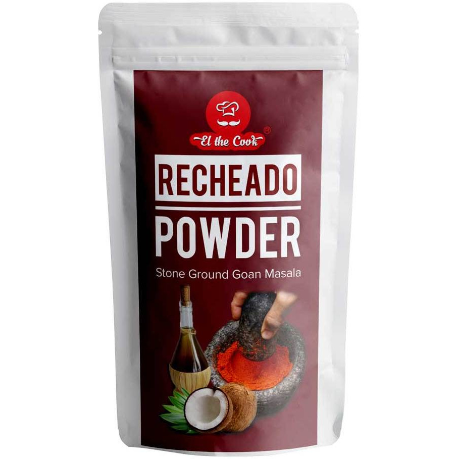 El The Cook Goa Recheado Masala CONCENTRATE, Premium Goa Spice Blend, For Fish, Prawns & Seafood, 2.82oz, Vegan, Gluten-Free (Flavor Recheado)