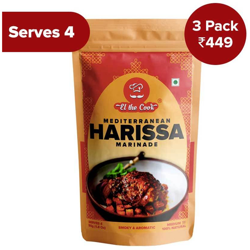 El The Cook Gourmet Marinades (Flavor Harissa - 3 Pack)