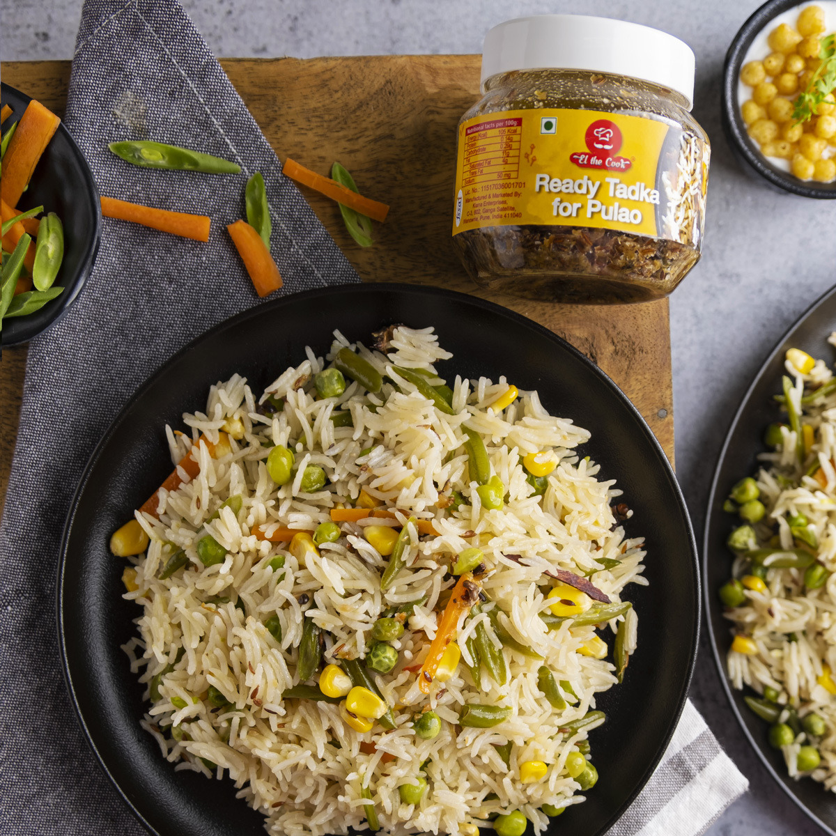 EL The Cook Ready-to-Use Tadka(CONCENRATED Whole Spice Tempering) for Kashmiri Meals, Indian Meat Marinade & Rice Seasoning, Super Saver COMBO Pack, 12.68oz, Vegetarian, Gluten-Free (Flavor Kashmiri Combo - 2 Pack)