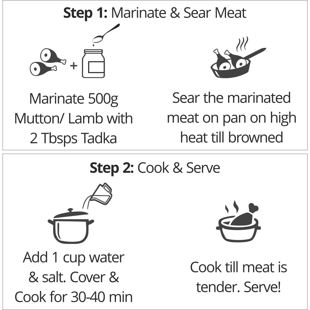 EL The Cook Ready-to-Use Tadka(CONCENRATED Whole Spice Tempering) for Kashmiri Meals, Indian Meat Marinade & Rice Seasoning, Super Saver COMBO Pack, 12.68oz, Vegetarian, Gluten-Free (Flavor Kashmiri Combo - 2 Pack)