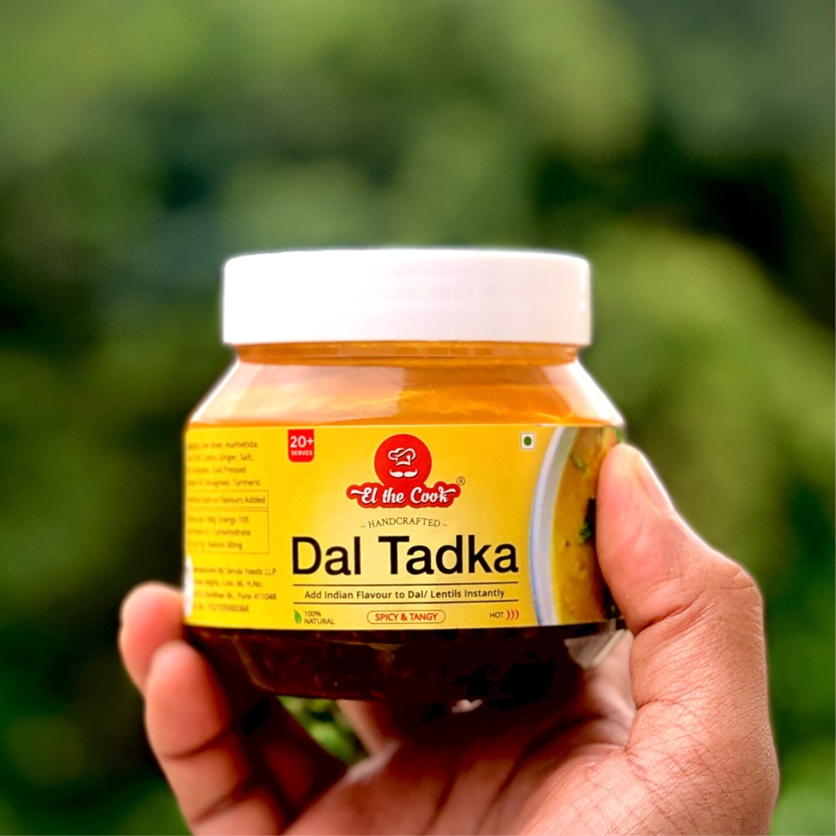 EL The Cook Ready-to-Use Ghee Tadka(CONCENRATED Whole Spice Tempering) for Dal, Indian Lentils Seasoning, Super Saver Jar Pack, 6.34oz, Vegetarian, Gluten-Free (Flavor Dal Tadka)