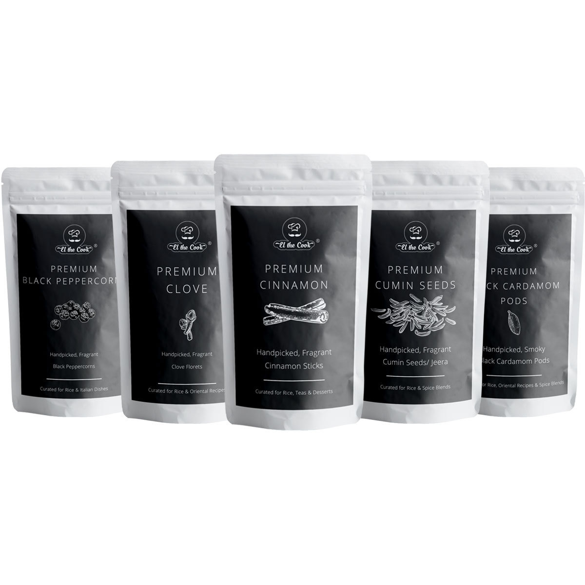 El The Cook Whole Spices (Flavor Super Saver 5 Pack)