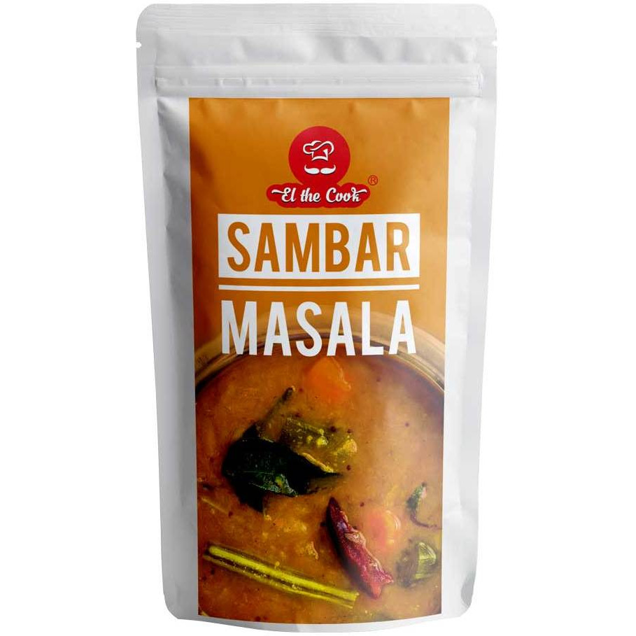 El The Cook Madras Sambar Masala, Premium Indian Spice Blend, For Lentil Soup, 2.82oz, Vegan, Gluten-Free (Flavor: Sambar Masala)
