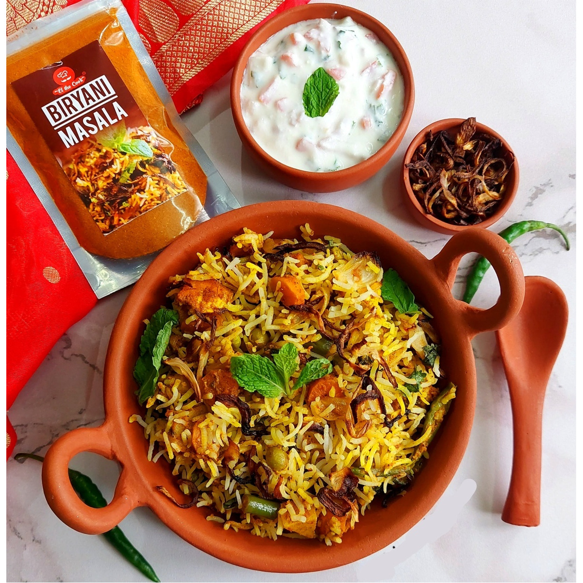 El The Cook Royal Biryani Masala, Premium Indian Spice Blend, For Biryani & Indian Rice Dishes, 2.82oz, Vegan, Gluten-Free (Flavor Biryani Masala)