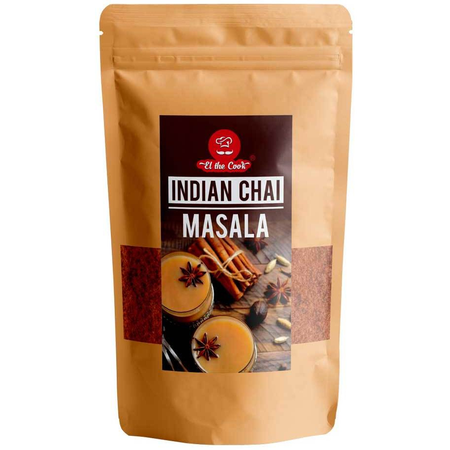 El The Cook Indian Chai Masala, Premium Indian Spice Blend for Tea, Masala Chai, Chai Tea, Caffiene-Free, 1.7oz, Vegan, Gluten-Free (Flavor Chai Masala)