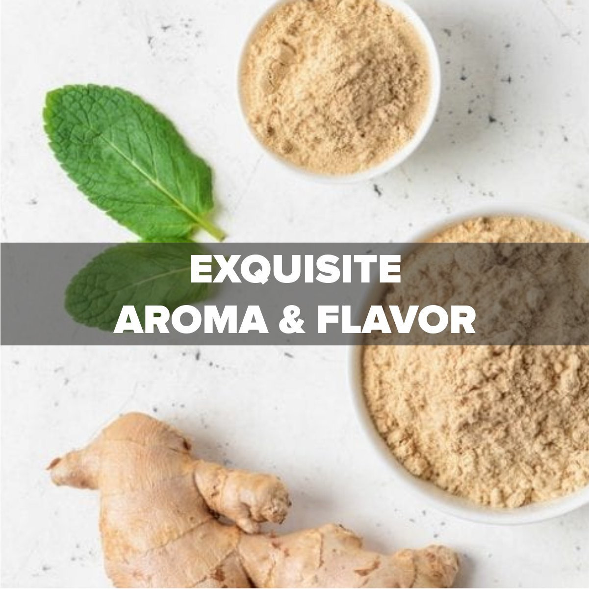 EL The Cook Ginger Powder | Aromatic Indian Spice | Natural, Vegan, Gluten Free, NON-GMO, Resealable Bag | Ideal for Indian, Asian Cooking, Tea, Coffee, Baking & Mulling Wine | 1.7oz (50gm) (Flavor Ginger Powder)